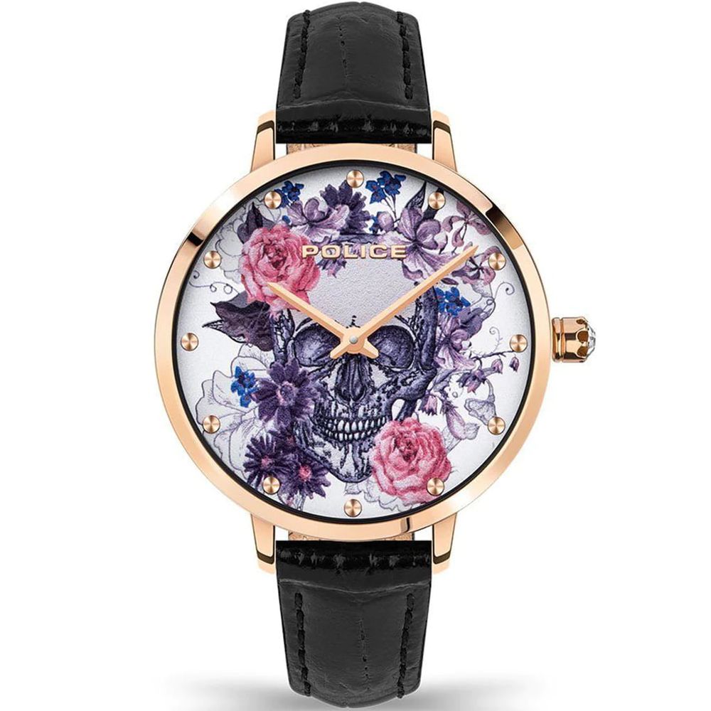 Orologio in pelle nera