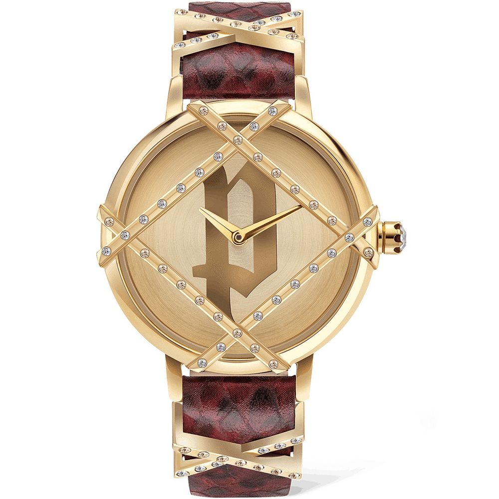 Orologio in pelle rossa