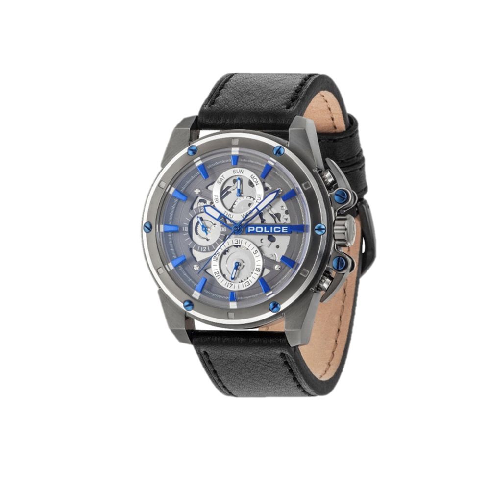 Orologio in pelle nera