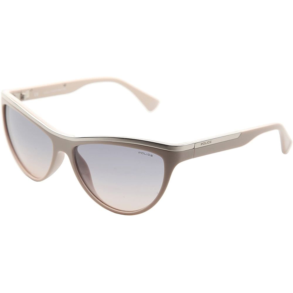 Beigefarbene Sonnenbrille mit Spritzguss-Optik