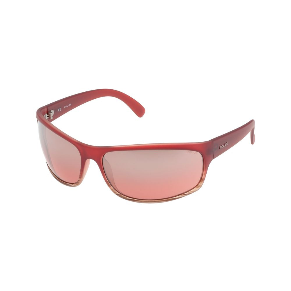 Rote Sonnenbrille mit Spritzguss-Optik