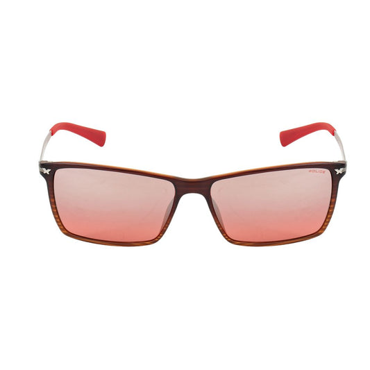 Rote Sonnenbrille mit Spritzguss-Optik