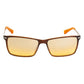 Braune Sonnenbrille mit Spritzguss-Optik