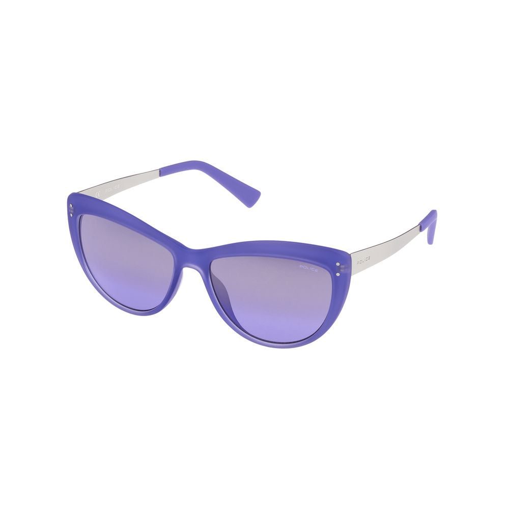 Blaue Sonnenbrille mit Spritzguss-Optik