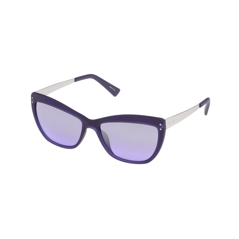 Blaue Sonnenbrille mit Spritzguss-Optik