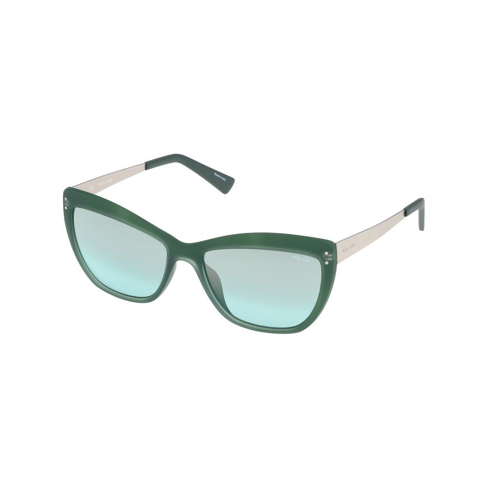 Grüne Sonnenbrille mit Spritzguss-Optik