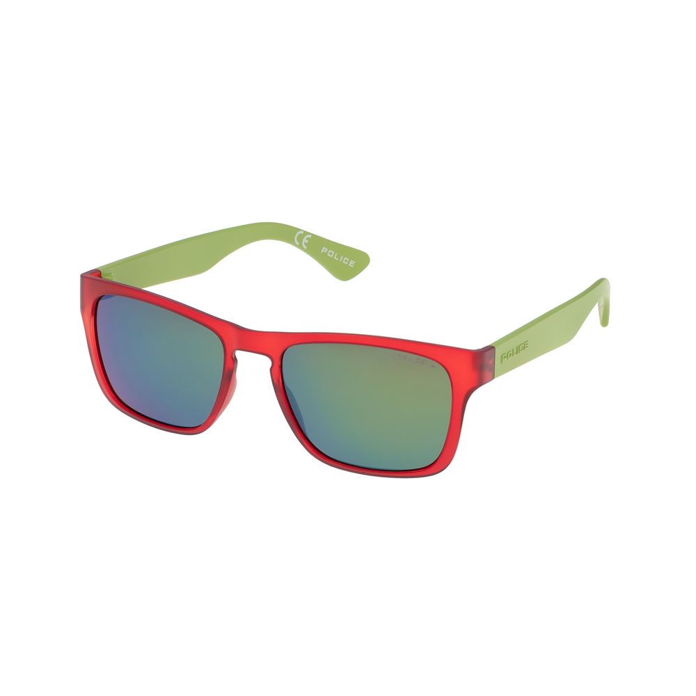 Rote Sonnenbrille mit Spritzguss-Optik