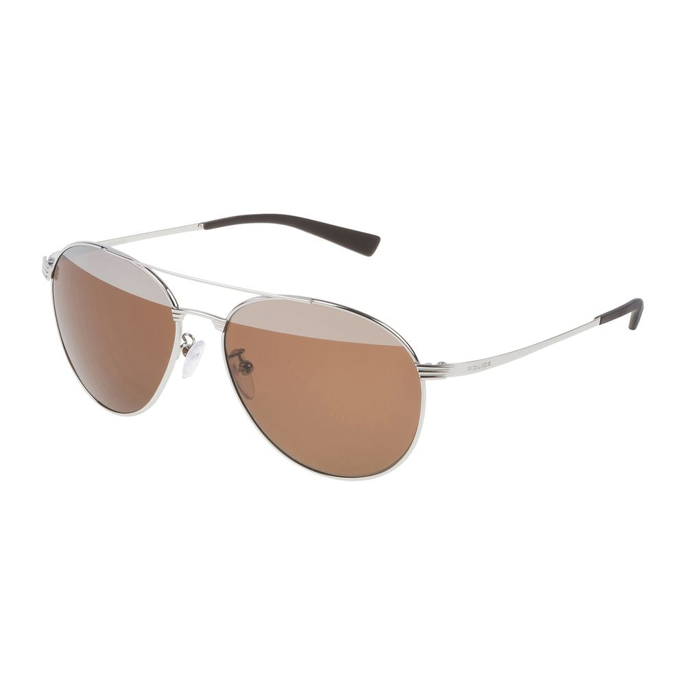 Graue Sonnenbrille aus Metall