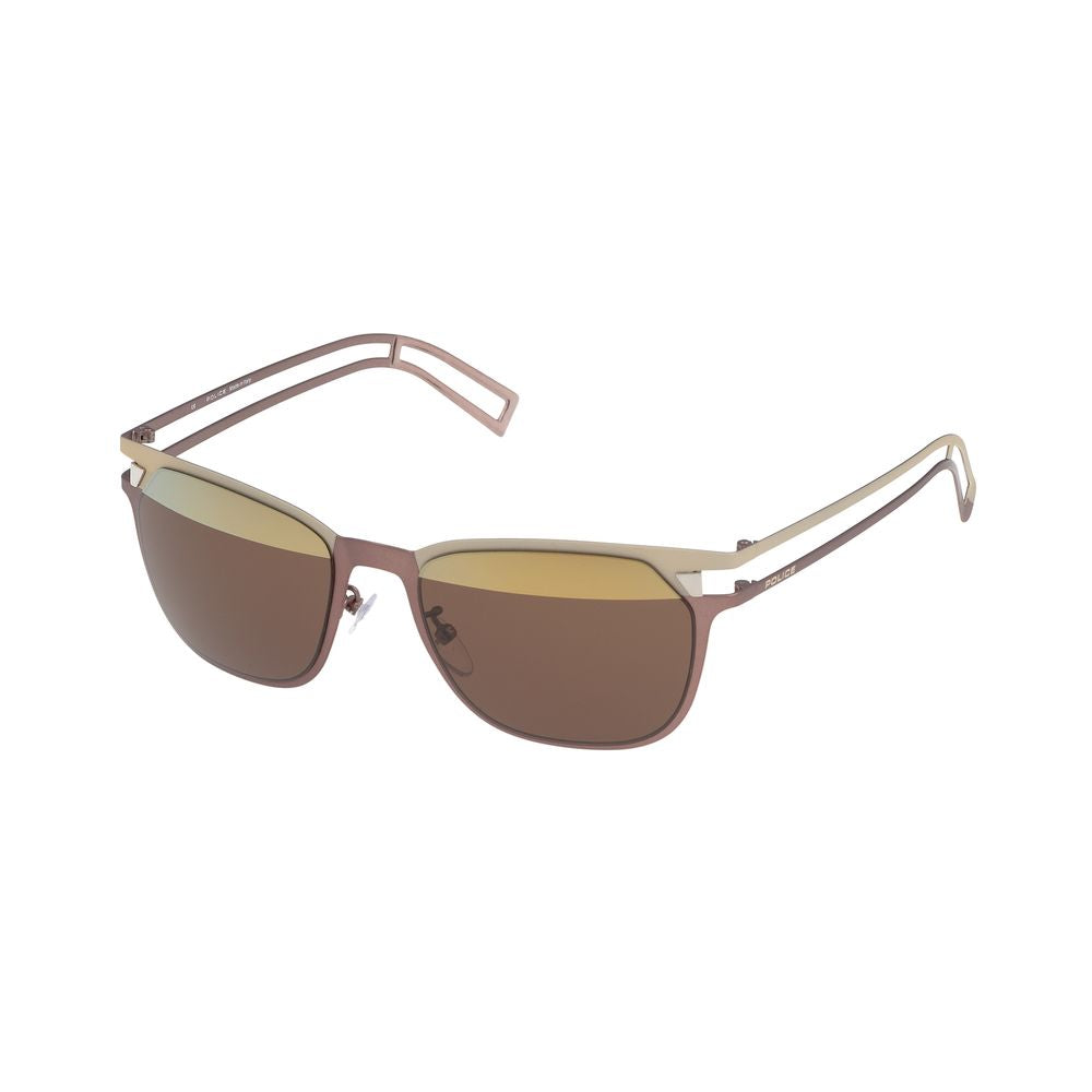 Sonnenbrille aus goldenem Metall