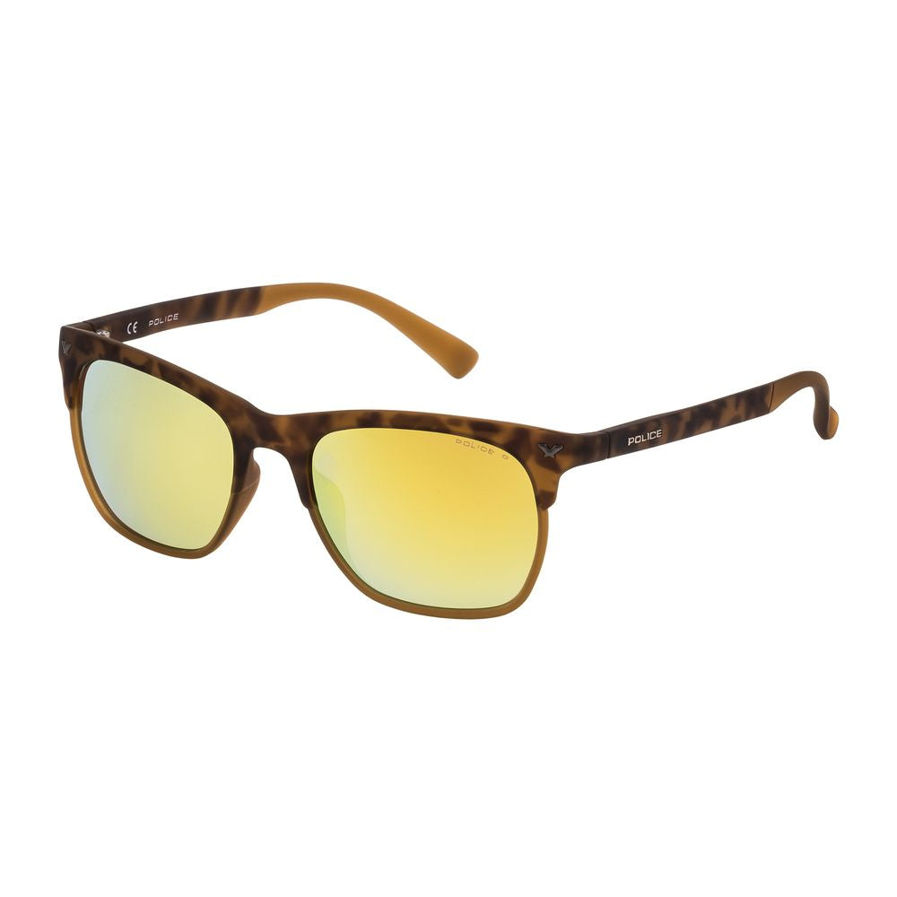 Braune Sonnenbrille mit Spritzguss-Optik