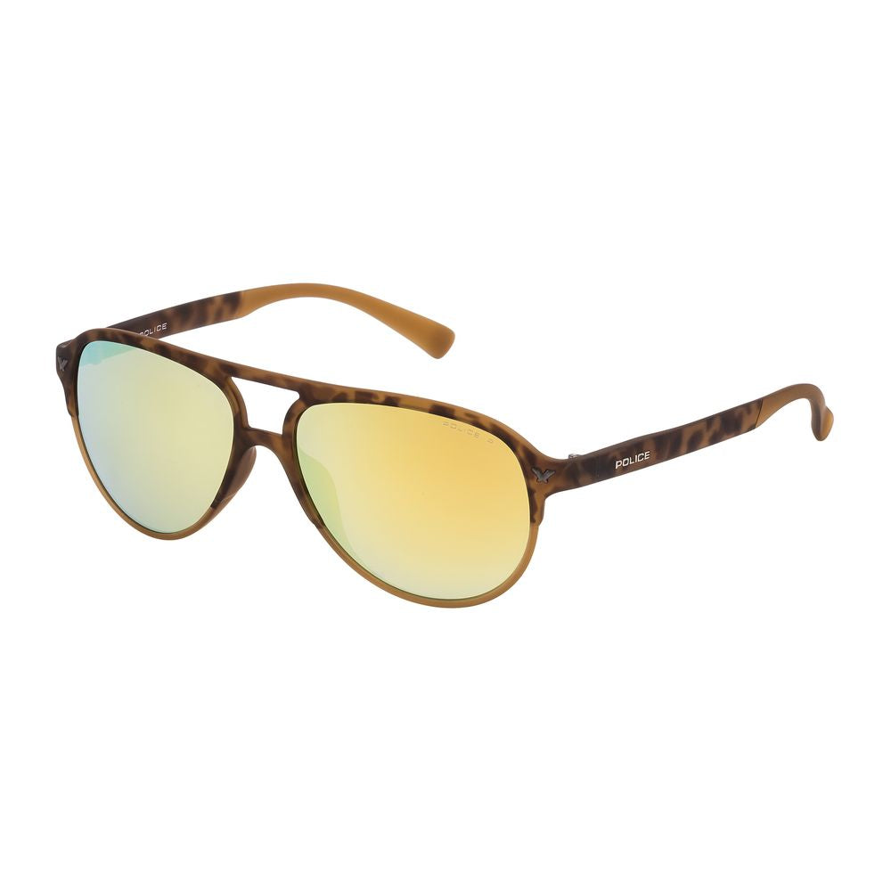 Braune Sonnenbrille mit Spritzguss-Optik