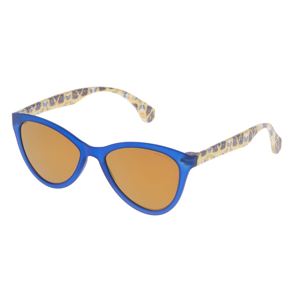 Blaue Sonnenbrille mit Spritzguss-Optik