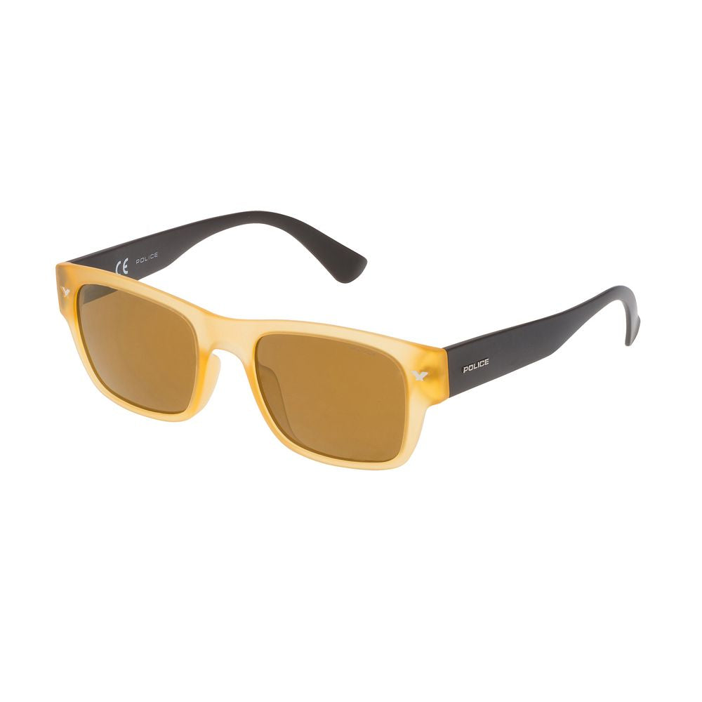 Gelbe Sonnenbrille mit Spritzguss-Optik