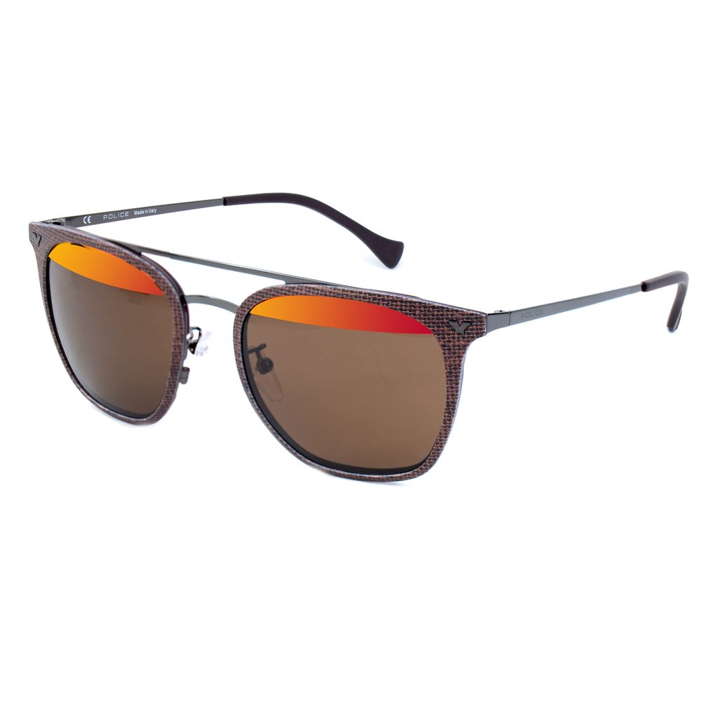 Braune Sonnenbrille aus Metall