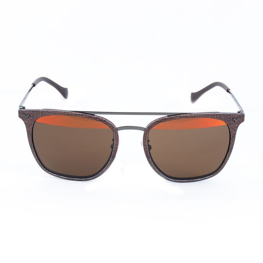 Braune Sonnenbrille aus Metall