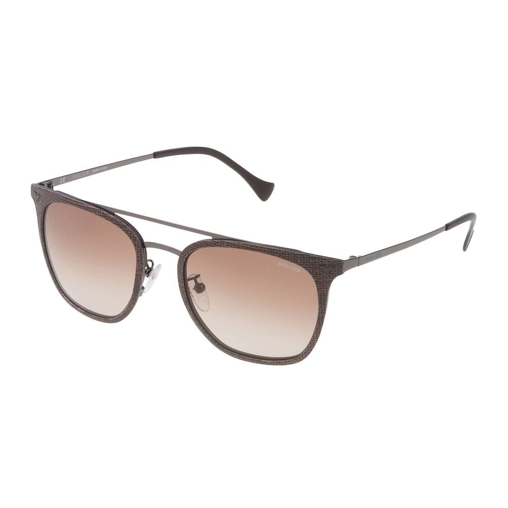 Braune Sonnenbrille aus Metall