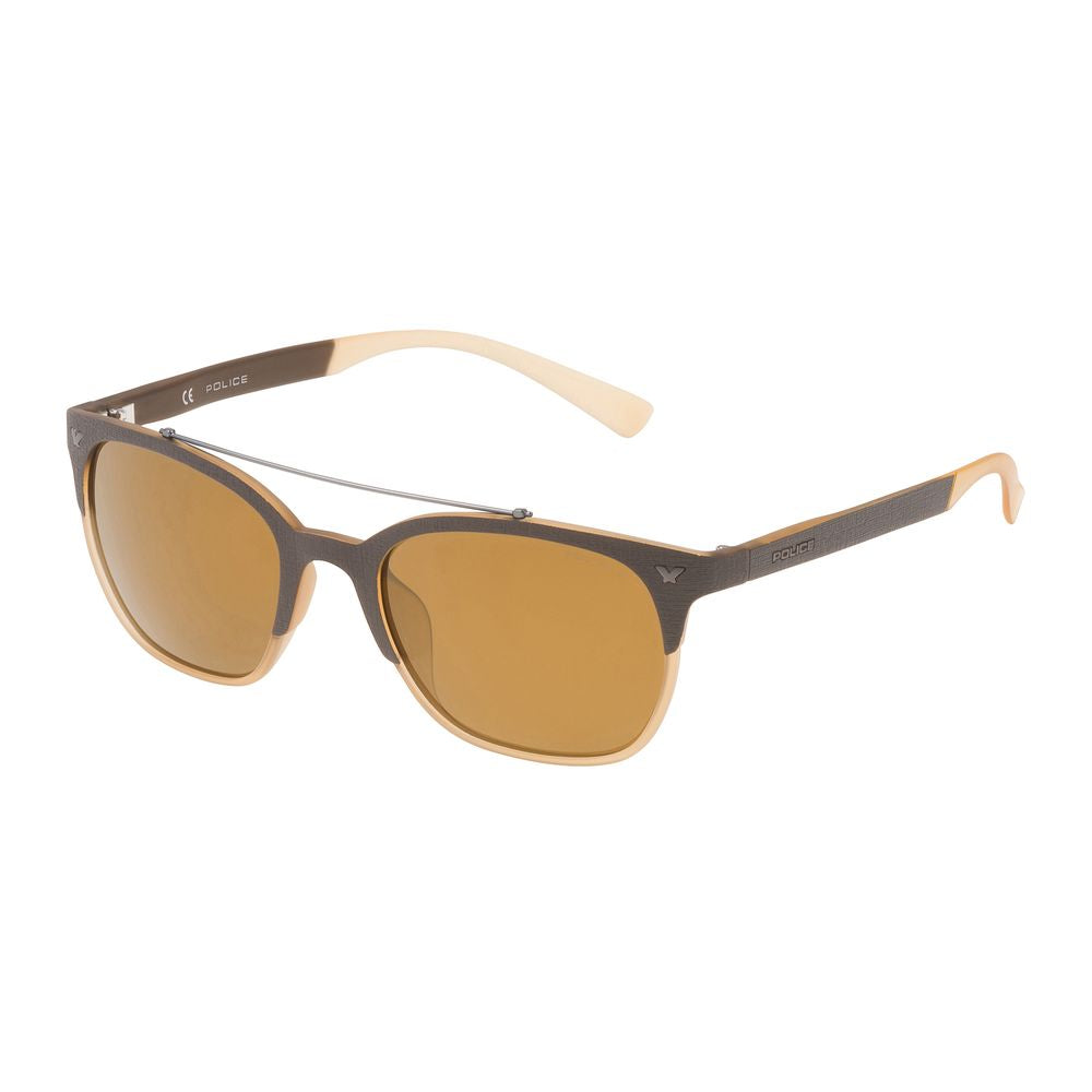 Braune Sonnenbrille mit Spritzguss-Optik