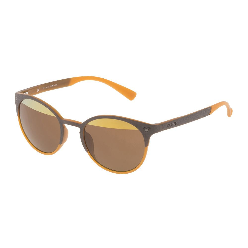 Braune Sonnenbrille mit Spritzguss-Optik