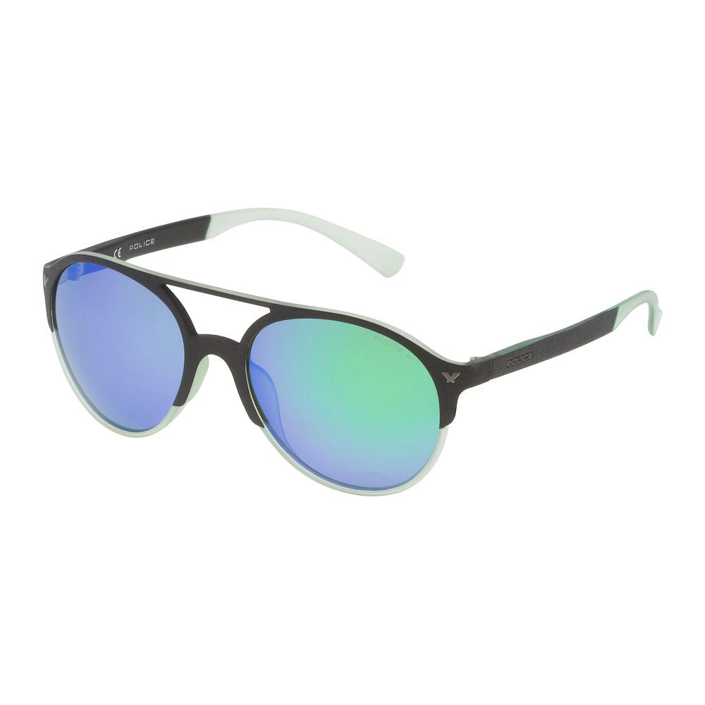 Schwarze Sonnenbrille mit Spritzguss-Optik