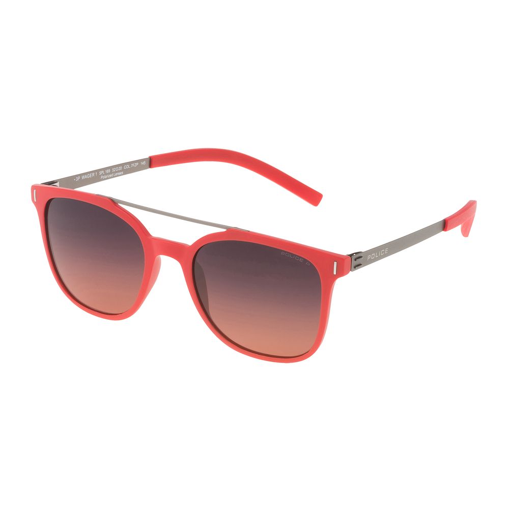 Rote Sonnenbrille mit Spritzguss-Optik