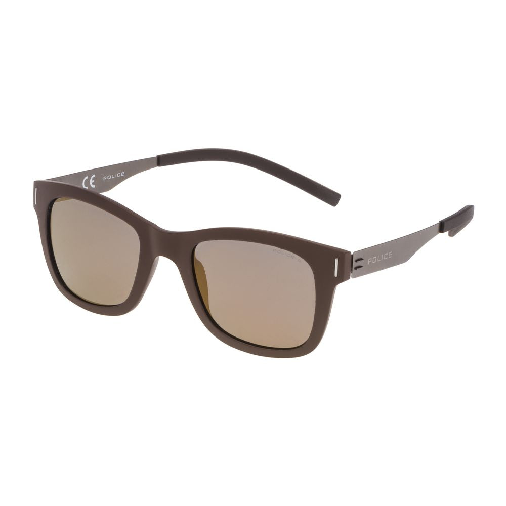 Braune Sonnenbrille aus Metall