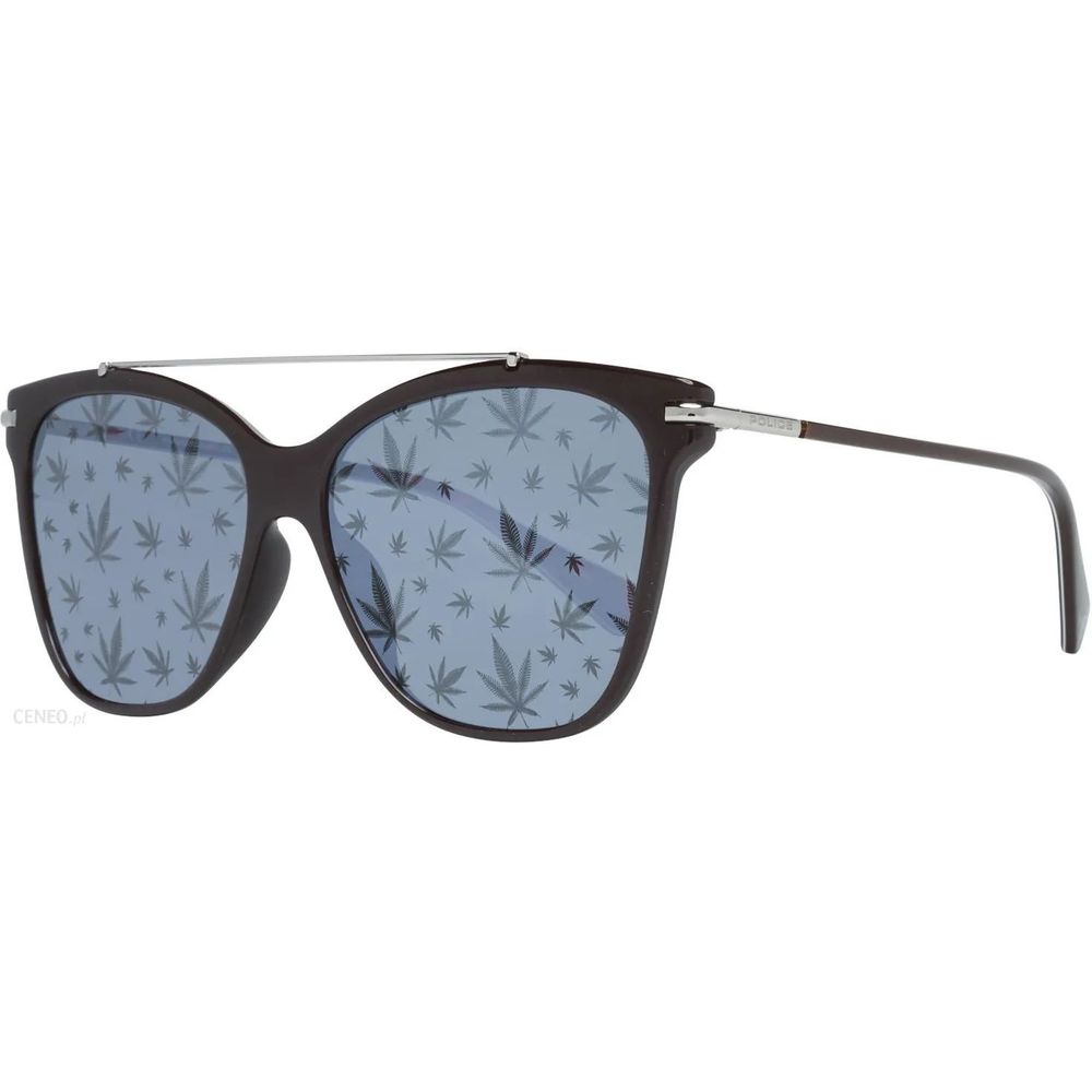 Braune Sonnenbrille mit Spritzguss-Optik