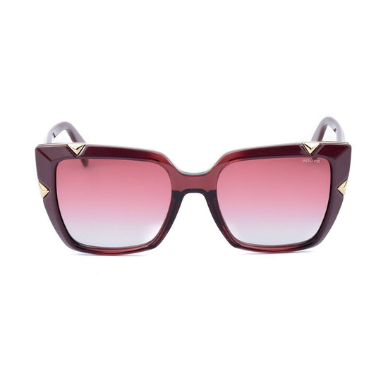 Rote Sonnenbrille mit Spritzguss-Optik