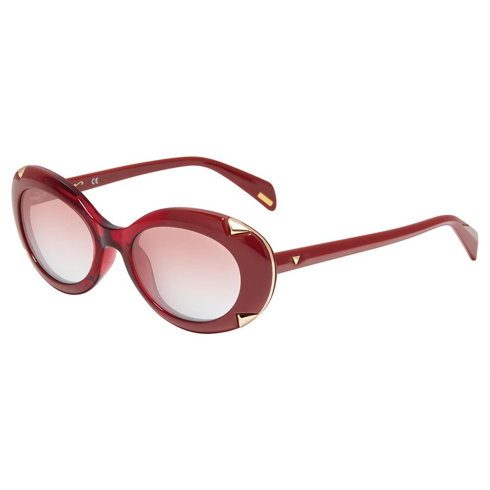 Rote Sonnenbrille mit Spritzguss-Optik