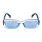 Occhiali da sole in acetato blu