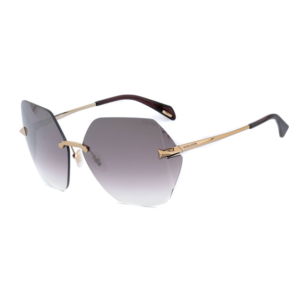 Sonnenbrille aus goldenem Metall