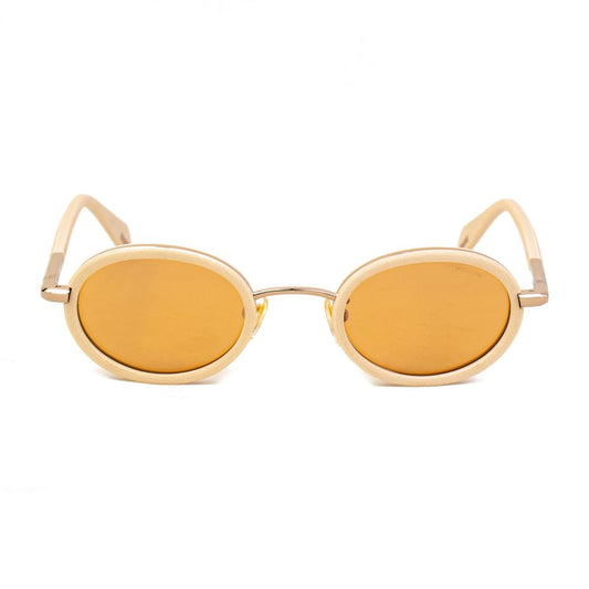 Sonnenbrille aus kombiniertem Metall in Gold