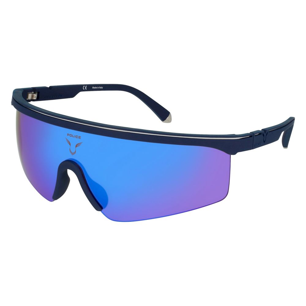 Blaue Sonnenbrille mit Spritzguss-Optik