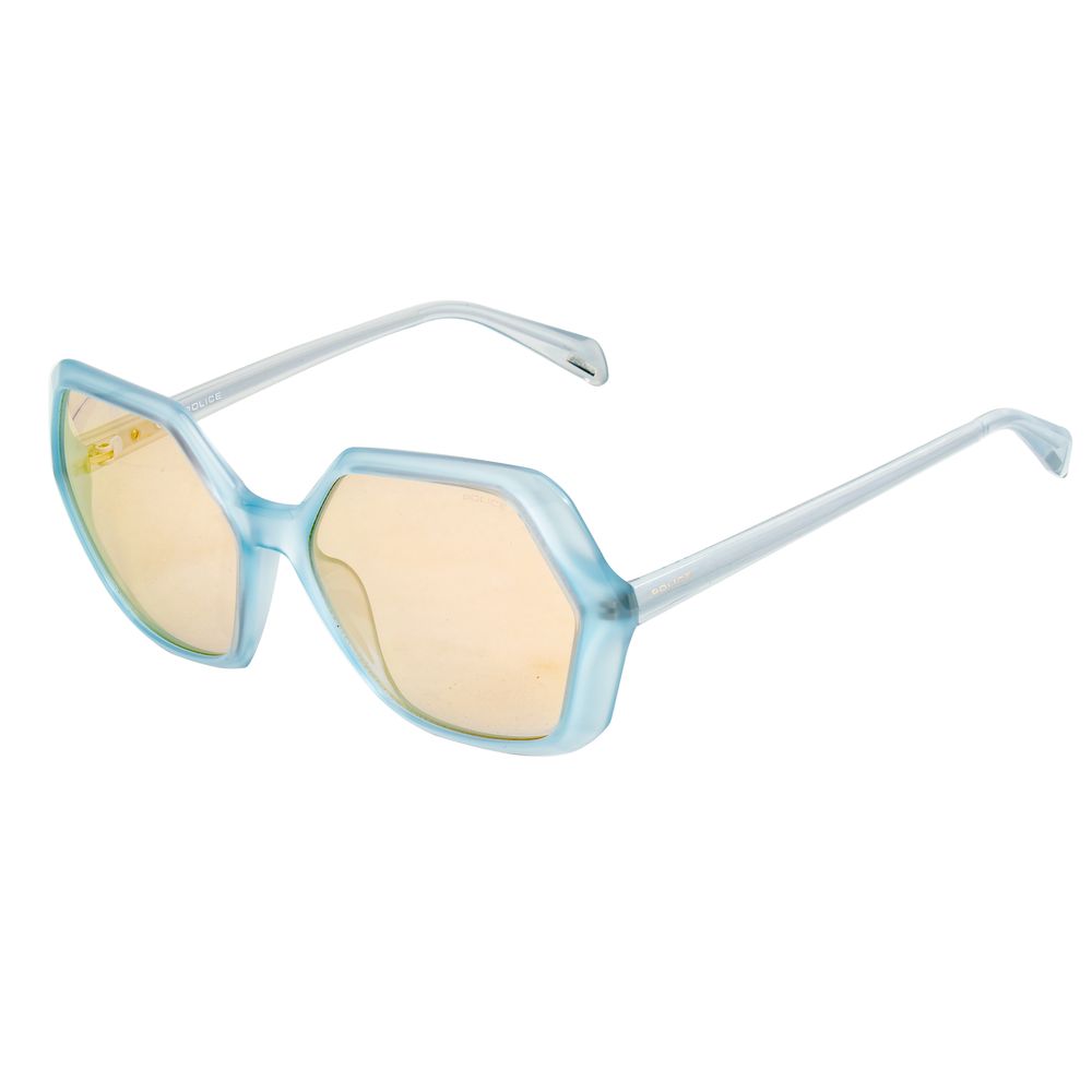 Blaue Sonnenbrille mit Spritzguss-Optik