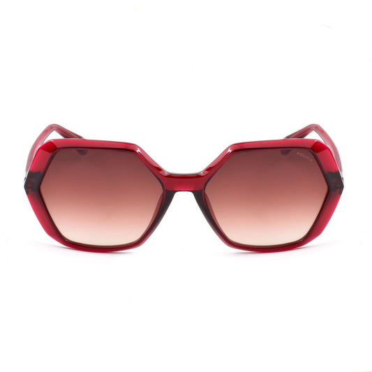 Rote Sonnenbrille mit Spritzguss-Optik