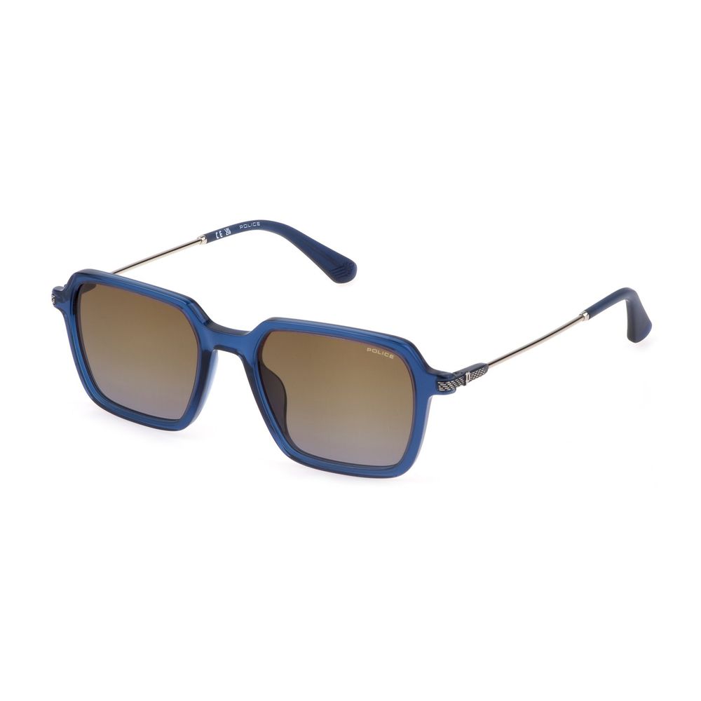 Blaue Sonnenbrille aus Kunststoff