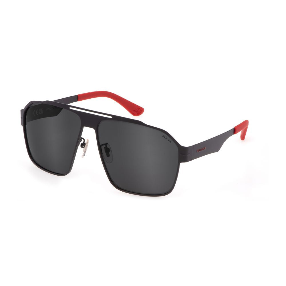 Graue Sonnenbrille aus Metall