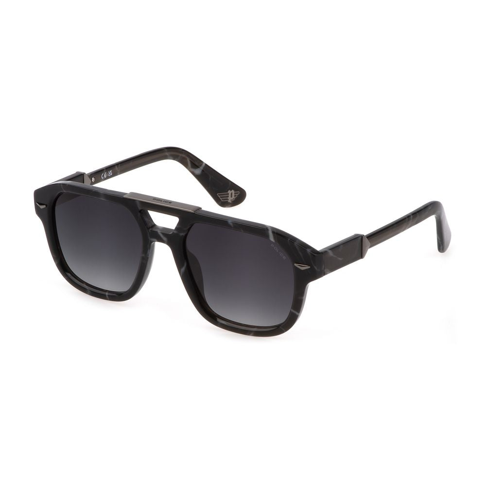 Schwarze Acetat-Sonnenbrille