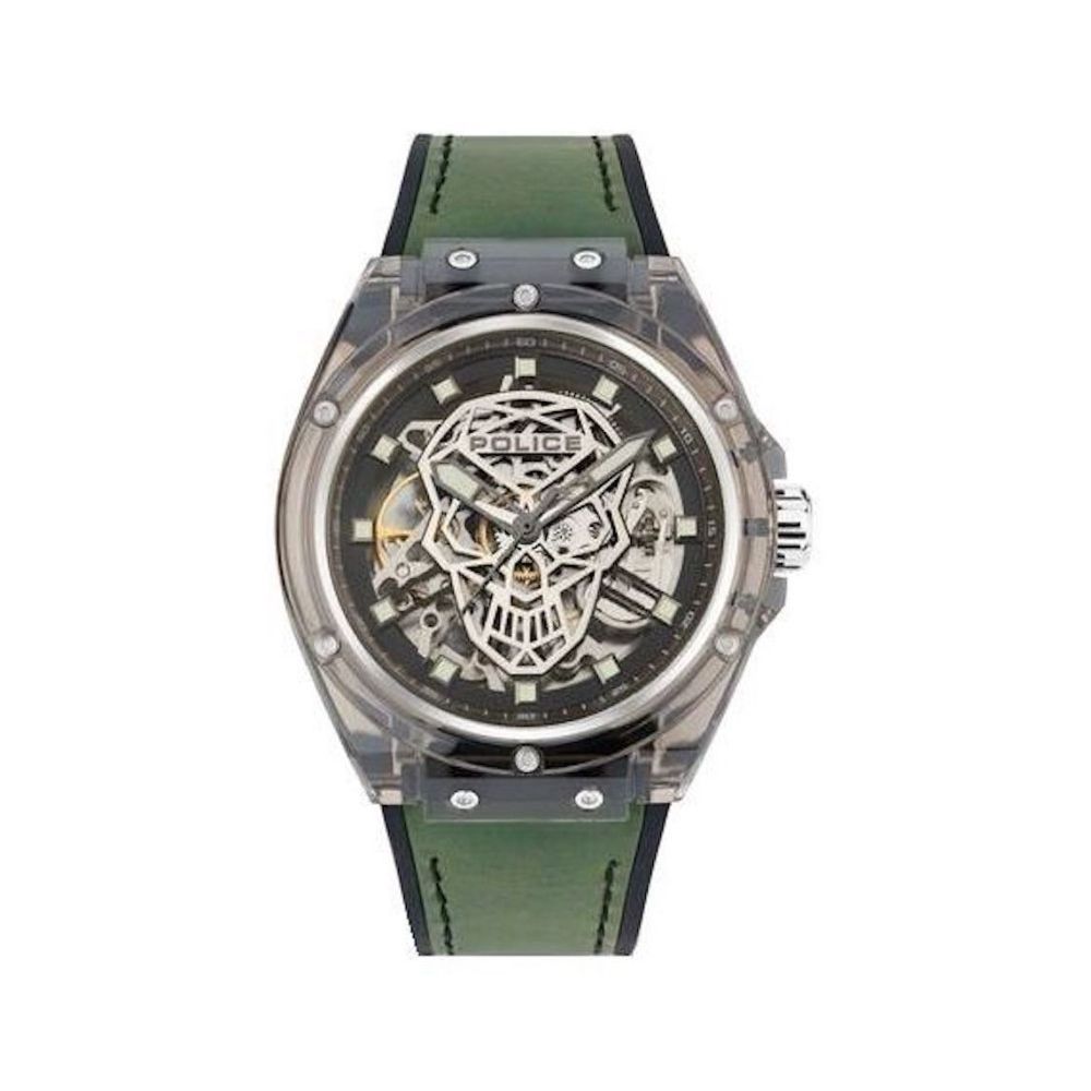 Orologio in silicone verde