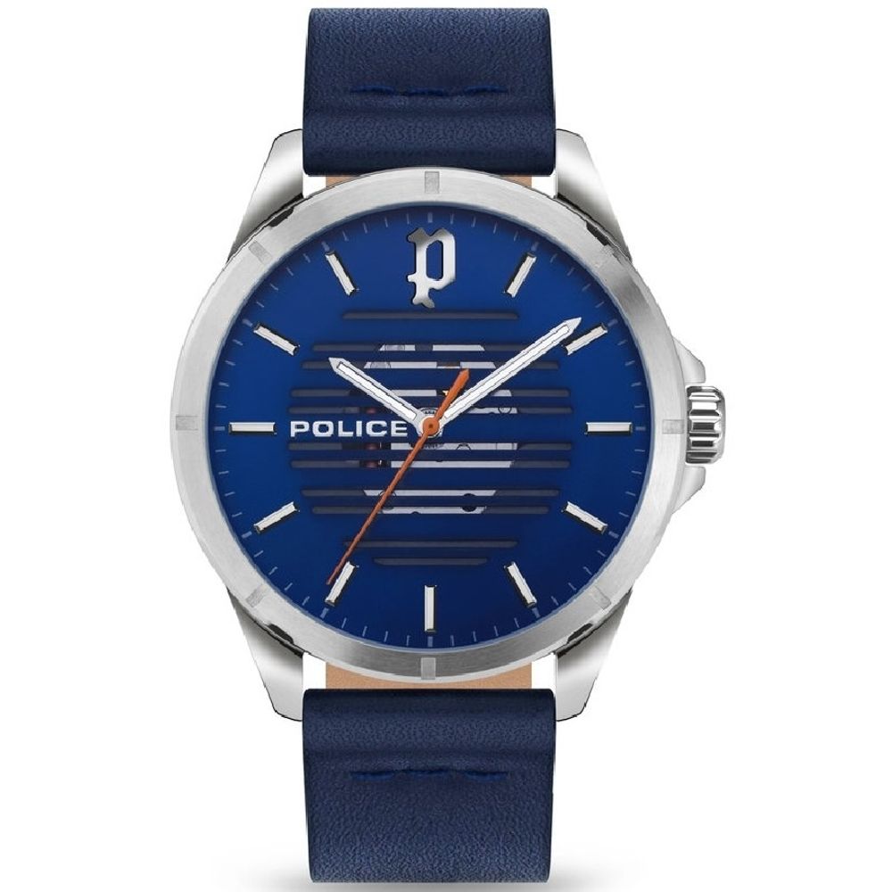 Orologio in pelle blu