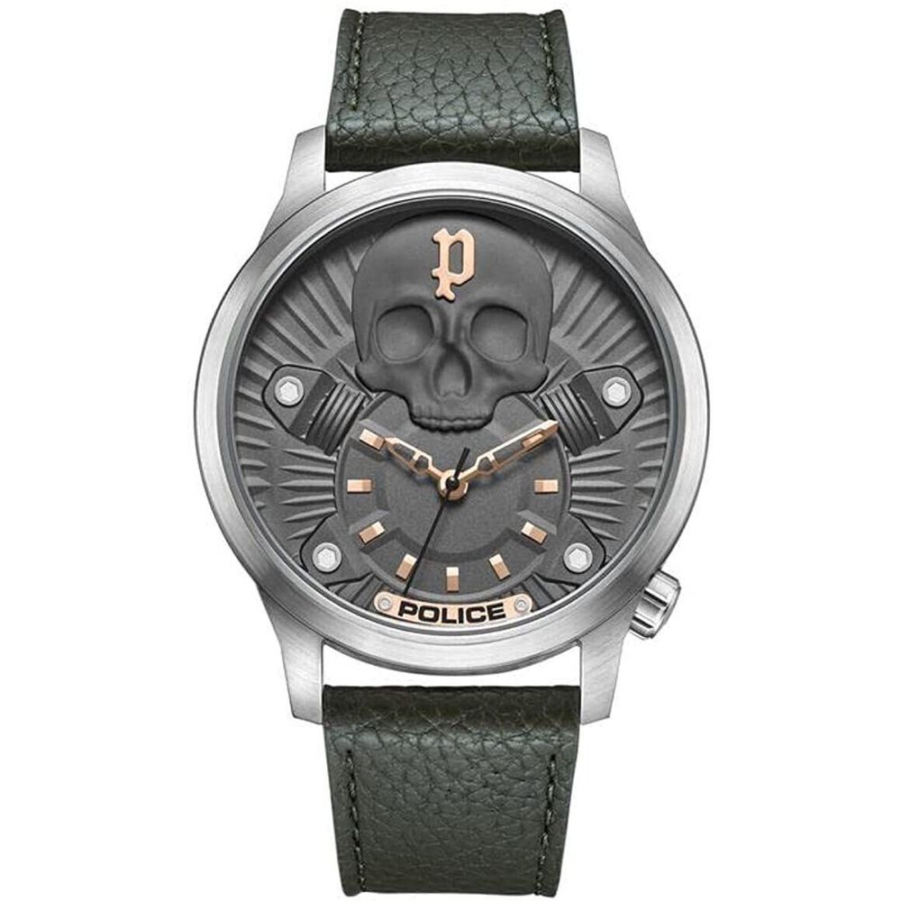 Orologio in pelle verde