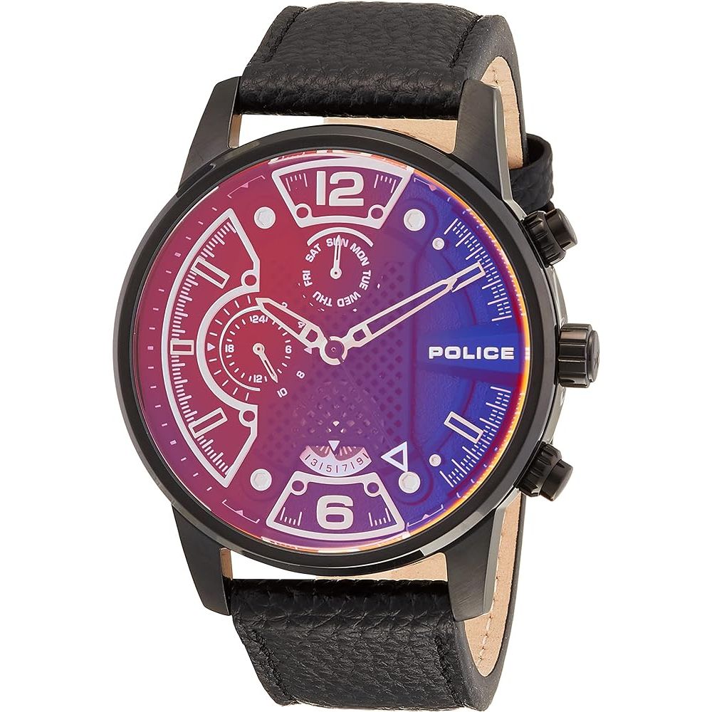 Orologio in pelle nera