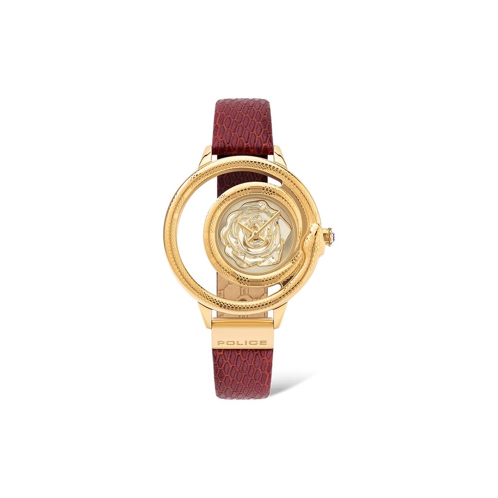 Orologio in pelle rossa