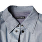 Hellblaues Button-Down-Freizeithemd aus Baumwolle