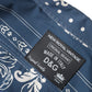 Blau-weißes Freizeithemd aus Baumwolle mit Bandana-Print
