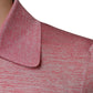 Rosa Langarm-Poloshirt aus Polyester für Herren