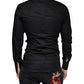 Schwarzes Baumwoll-Stretch-Kleid GOLD Formelles Hemd