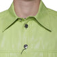 Grünes Button-Down-Hemd aus Baumwolle mit Kragen für Herren