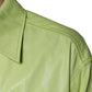 Grünes Button-Down-Hemd aus Baumwolle mit Kragen für Herren