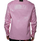 Rosa Button-Down-Hemd aus Baumwolle mit Kragen