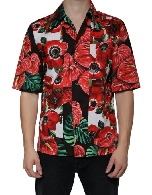 Mehrfarbiges Anemone Button-Down-Freizeithemd